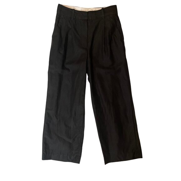 Aritzia Wilfred Linen Blend Effortless Pant • Black • US 2 - Picture 1 of 13
